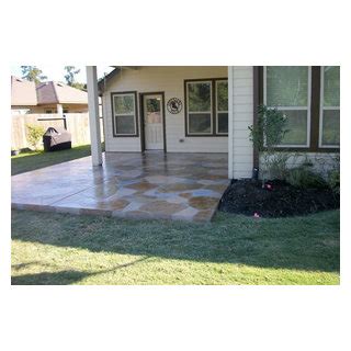 Stamped Concrete Traditional Patio Houston By Aztec Decorative