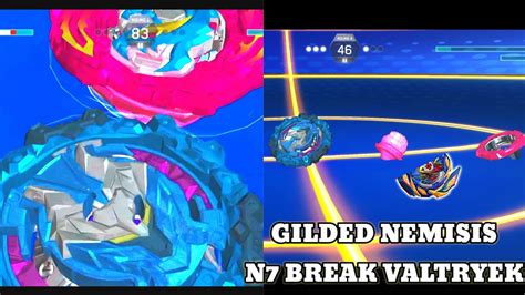 GILDED NEMESIS N7 GAMEPLAY BEYBLADE BURST APP QR CODE QUAD STRIKE