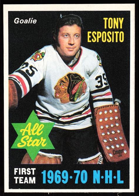 1970 71 OPC O Pee Chee NR MINT Tony Esposito Chicago Blackhawks 234 EBay