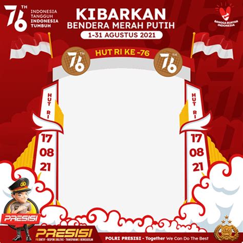 Detail Gambar Bingkai Bendera Merah Putih Koleksi Nomer 36