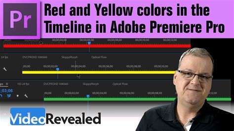 Red And Yellow Colors In The Timeline In Adobe Premiere Pro Youtube