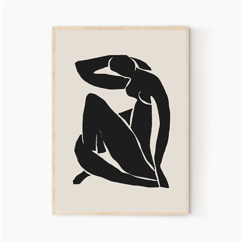 Henri Matisse Nude Black Poster Matisse Art Print Printable Wall Art Hight Quality Print