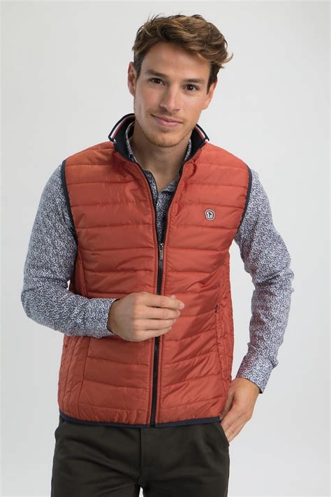 Doudoune Sans Manche Homme Benson Cherry Taille M Coloris Mandarine