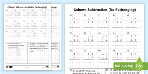 One Digit Subtraction Worksheet Teacher Made Twinkl Worksheets