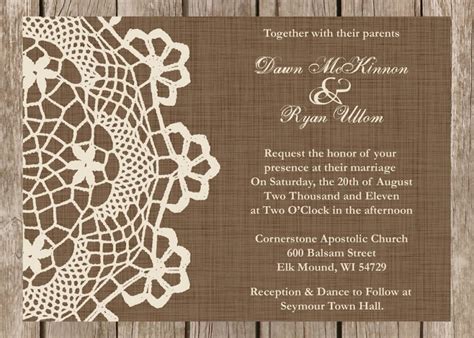 Rustic Wedding Invitations Templates