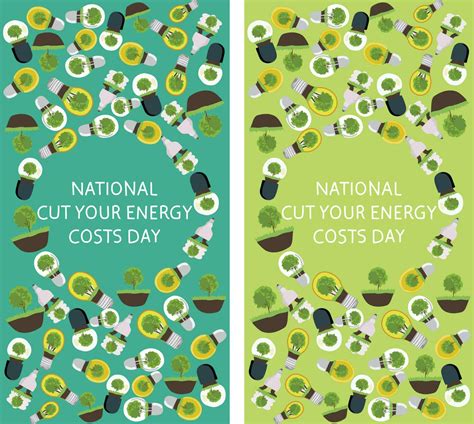 National Cut Your Energy Costs Day Vector Illustration 36145578 Vector