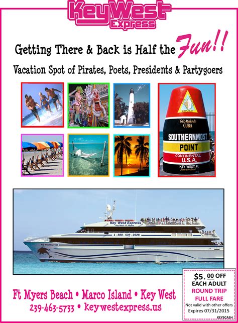 Marco Island Ferry | Key West / Florida Keys Discount Coupons