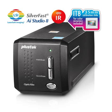 Plustek OpticFilm 8200i AI - 35mm Film & Slides Scanner. Bundle IT 8 ...