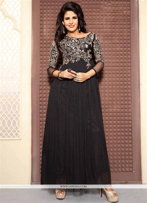 Net Black Designer Gown