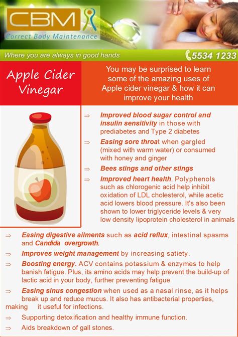 Apple Cider Vinegar Uses Correct Body Maintenance