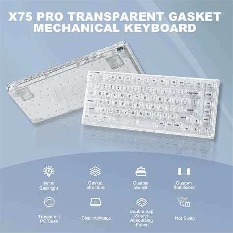 Mua Yunzii X Pro Key Wireless Hot Swappable Mechanical Gaming Keyboard With Transparent