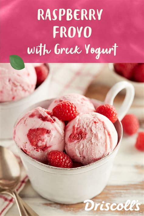 Raspberry Swirl Frozen Greek Yogurt