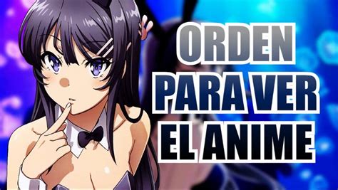 Rascal Does Not Dream Of Bunny Girl Senpai ¿en Qué Orden Ver El Anime