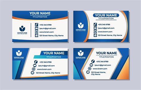 Business Name Card Template 7939205 Vector Art At Vecteezy