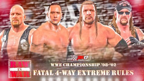 Wwe 2k17 The Rock Vs Triple H Vs Undertaker Vs Stone Cold Steve Austin