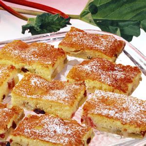 Rhubarb Sheet Cake Germanfoods Org