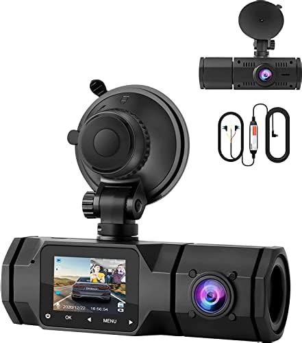 Double Dashcam Avant et intérieur 1080P Dashcam pour Voiture avec kit