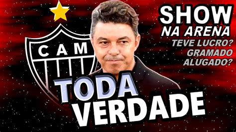 TODA VERDADE MARCELO GALLARDO ARENA MRV SHOW PREJUIZO LUCRO