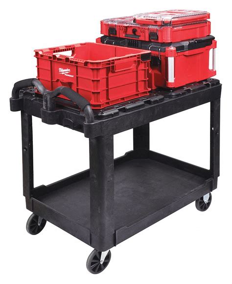 MILWAUKEE 500 Lb Load Capacity 38 1 8 Inx 24 3 8 In Utility Cart