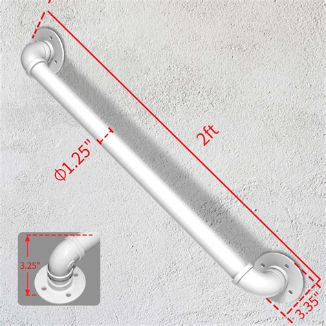 Rebala Wall Handrail 2FT Industrial Staircase Railing 1 25 Inch Tube