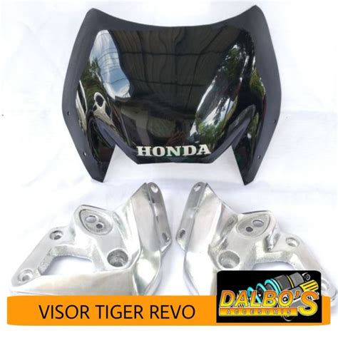 Visor Tiger Revo Tirev Kaca Hitam Set Kupingan Barong Poles Lazada