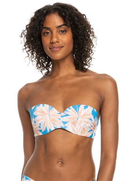 ROXY Love The Beach Vibe Top De Bikini Bandeau Para Mujer Quiksilver