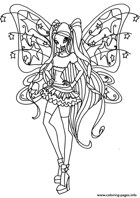 Believix Stella Winx Club Coloring Page Printable Porn Sex Picture