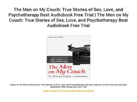 The Men On My Couch True Stories Of Sex Love And Psychotherapy