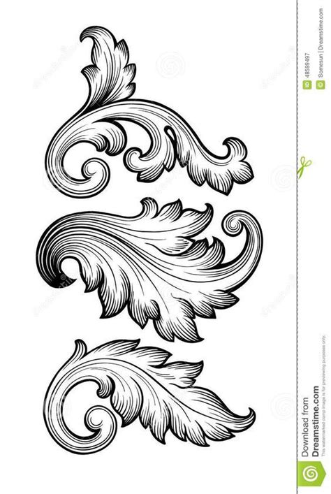 барокко рисунки карандашом - Поиск в Google: | Ornament drawing ...