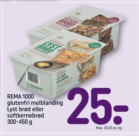 Rema Glutenfri Melblanding Lyst Br D Eller Softkernebr D G