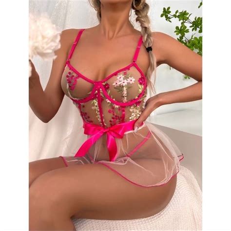 Provocative Lingerie Intimates Sleepwear New Romantic Flower