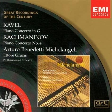 Audio Cd Ravel Rachmaninov Piano Concertos Michelangeli Arturo