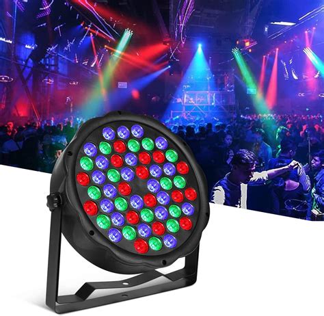 Luces De Escenario RGB 54x1W Luces Par LED Activadas Por Sonido Luces