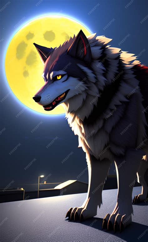 Premium AI Image | werewolf art