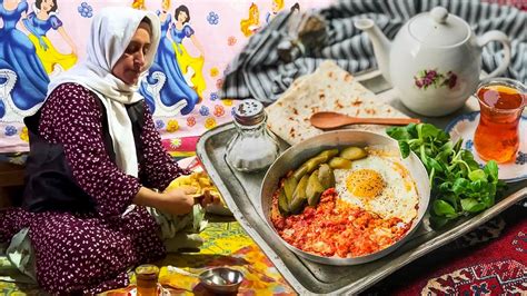 Iranian Nomadic Life Virgin Nature And Breakfast In IRAN Nomadic