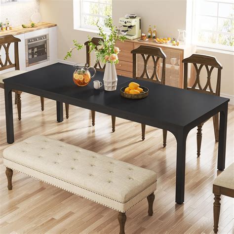 Tribesigns Dining Table For 6 8 Person 78 Inch Long Rectangular