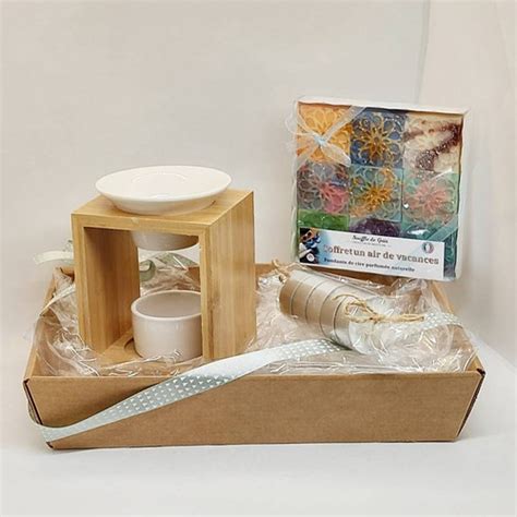 Box Br Le Parfum Et Coffret Fondants Avec Chauffe Plats Souffle De Gaia