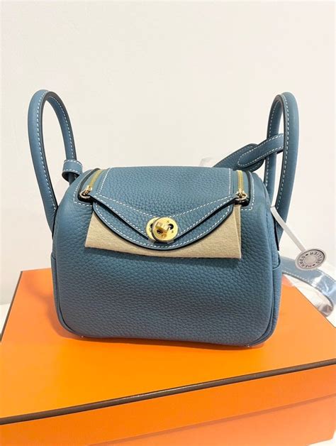 Hermes New Bleu Jeans Mini Lindy Luxury Bags And Wallets On Carousell