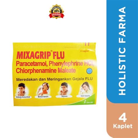 Mixagrip Flu Tablet Obat Flu Hidung Tersumbat Demam Sakit Kepala