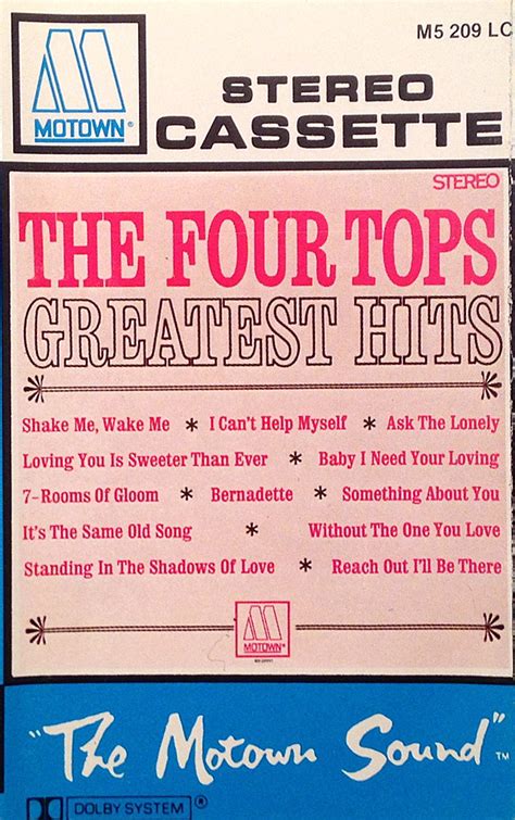 The Four Tops Greatest Hits Dolby Cassette Discogs