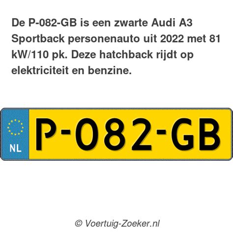 Kenteken P Gb Audi A Sportback Auto P Gb Voertuig Zoeker Nl