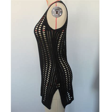 Womens Swimsuit Cover Up Crochet Bathing Suit Tassel Bikini Beach Swimwear Dress EBay