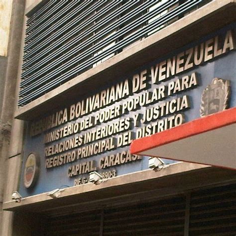 Registro Principal Del Distrito Capital Edificio Gubernamental En Caracas