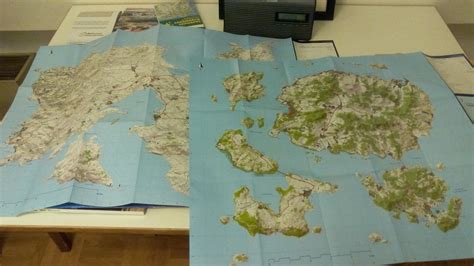 The printed maps have finally arrived. Now onwards to the drawing board ...