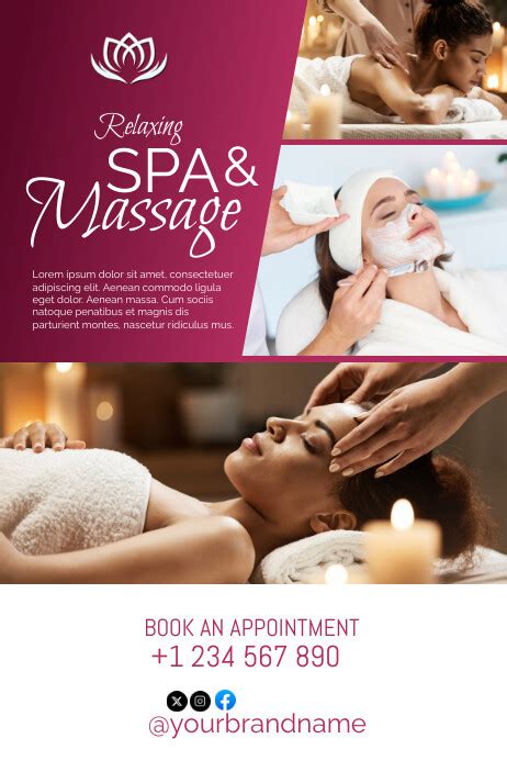 Massage Poster Template Postermywall