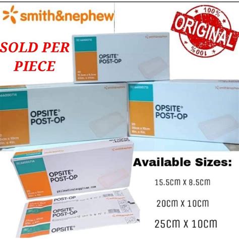 Opsite Post Op Sold Per Piece Dressing Wound Dressing Waterproof