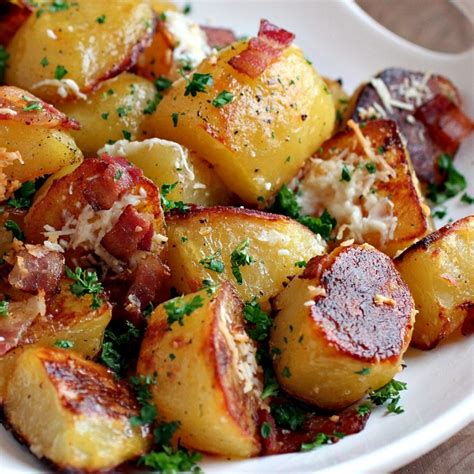 Oven Roasted Potatoes With Bacon Recipe