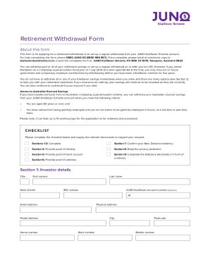 Fillable Online How Do I Make A Retirement Withdrawal From My Kiwisaver