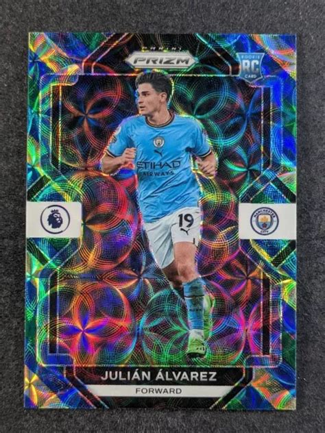 2022 23 PANINI PRIZM JULIAN ALVAREZ Blue Yellow Green Choice Rookie RC