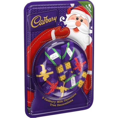 Amazon.com : Cadbury - 9 Milk Chocolate Tree Decorations - 84g (Case of ...